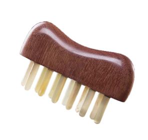 Multifunction Horn Comb Neck Head Meridian Massage Comb Wide Tooth Health Hair Combs Massage Brush