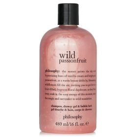 Philosophy by Philosophy Wild Passionfruit Shampoo, Shower Gel & Bubble Bath --480ml/16oz