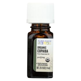 Aura Cacia - Essential Oil - Copaiba - Case Of 1 - .25 Fl Oz.