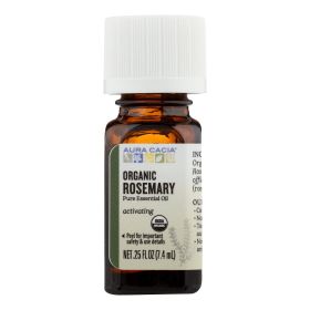 Aura Cacia - Organic Essential Oil - Rosemary - .25 Oz