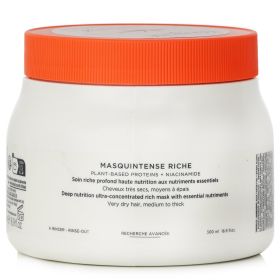 KERASTASE - Nutritive Masquintense Riche Deep Nutrition Ultra Concentrated Rich Mask With Essential Nutriments 155018 500ml/16.9oz