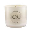 Essentials Aromatherapy Natural Wax Candle Glass - Joy (Australian White Flannel Flower)