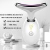 Red Light Therapy for Face, 7 Color LED Face Skin Rejuvenation for Face & Neck Beauty Device, Deplux Neck Tightening Device, Glossy White