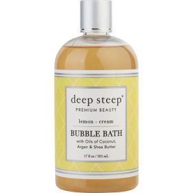 DEEP STEEP by Deep Steep LEMON CREAM BUBBLE BATH 17 OZ (SKU: 296675)