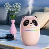 220ML USB Panda Mini Humidifier; 7 Colors LED Aromatherapy Essential Oil Diffuser Spray