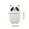 220ML USB Panda Mini Humidifier; 7 Colors LED Aromatherapy Essential Oil Diffuser Spray