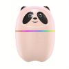 220ML USB Panda Mini Humidifier; 7 Colors LED Aromatherapy Essential Oil Diffuser Spray